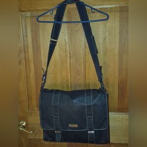 Kenneth Cole Black Messenger Bag Never Used